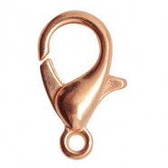 Cierre mosqueton metal DQ (zamak) 10mm - Oro rosado